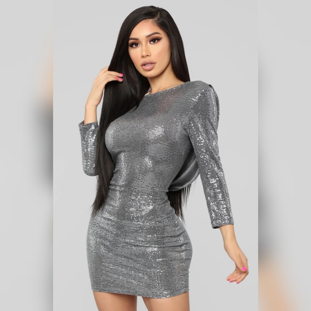 Party Goer Sequin Mini Dress